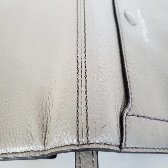 MARC JACOBS Logo Empire City Mink Wallet On Strap Holder 7x4" Small Bag Gray - Picture 8 of 10